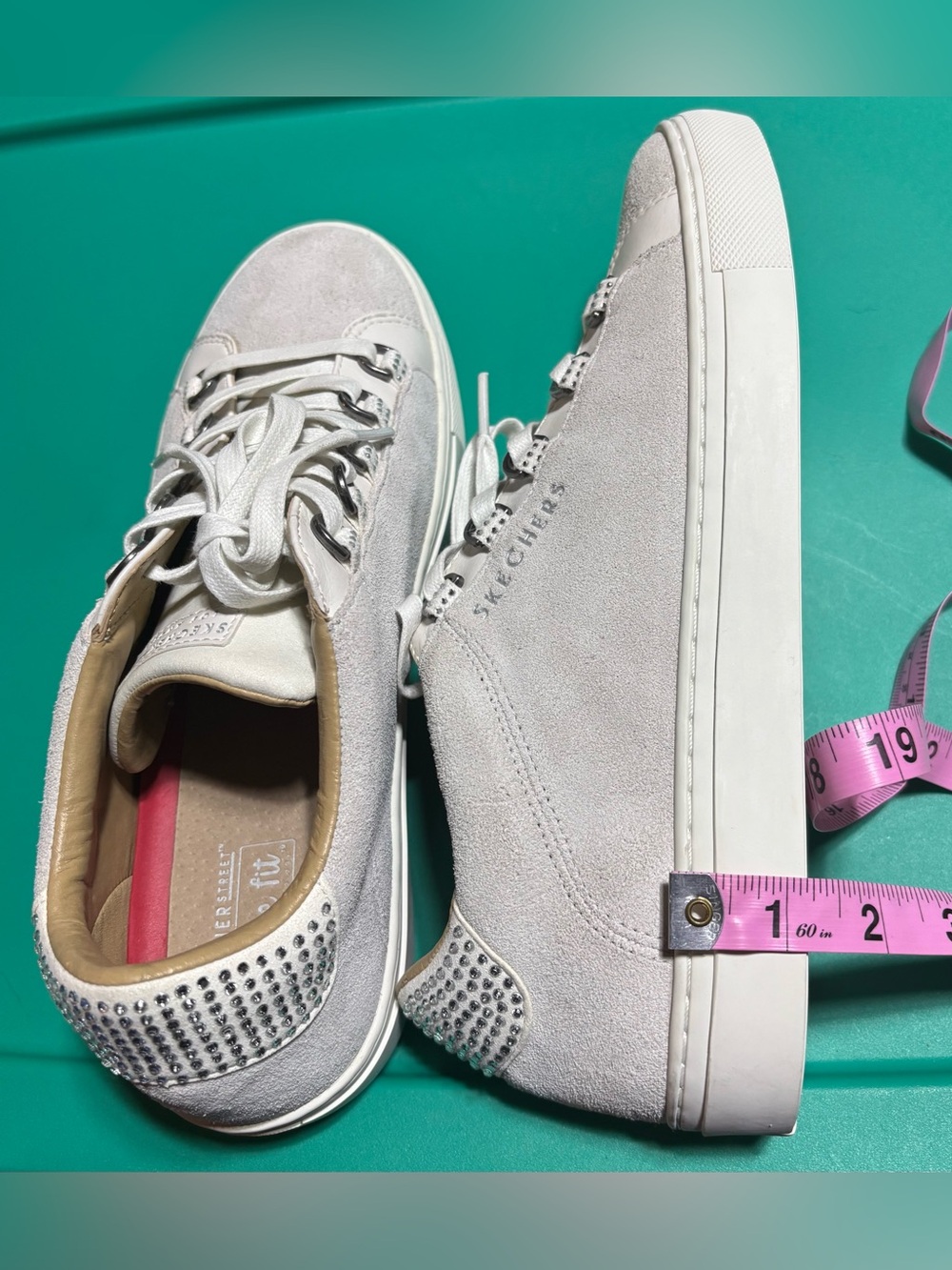 Skechers Street Los Angeles, Rise Fit line, Women’s size 10, Off-White color. - Picture 6 of 12